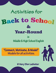 Activities for Back-to-School & Year-Round in Middle & High School English