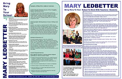 Mary Ellen Ledbetter's Brochure Cover
